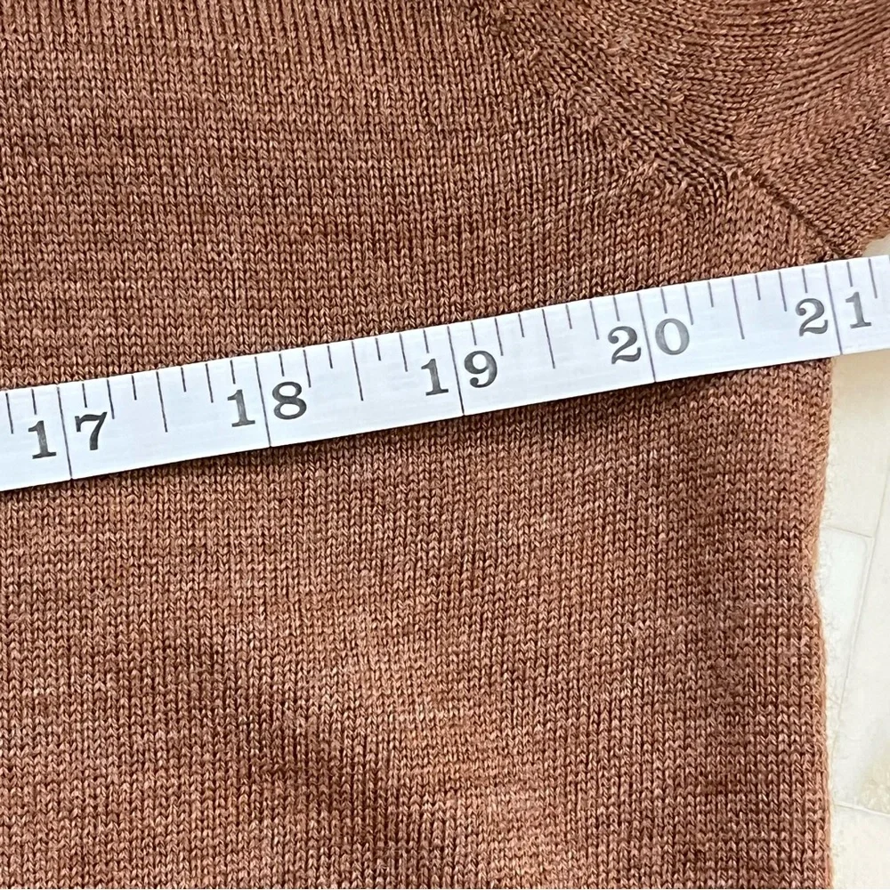 Magaschoni Men's 100% Wool Tan V-Neck Sweater size Large Tall - Picture 9 of 9